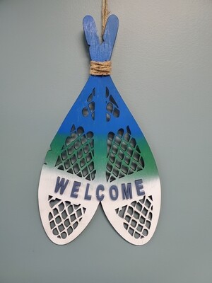 Snowshoe (Double) personalized sign