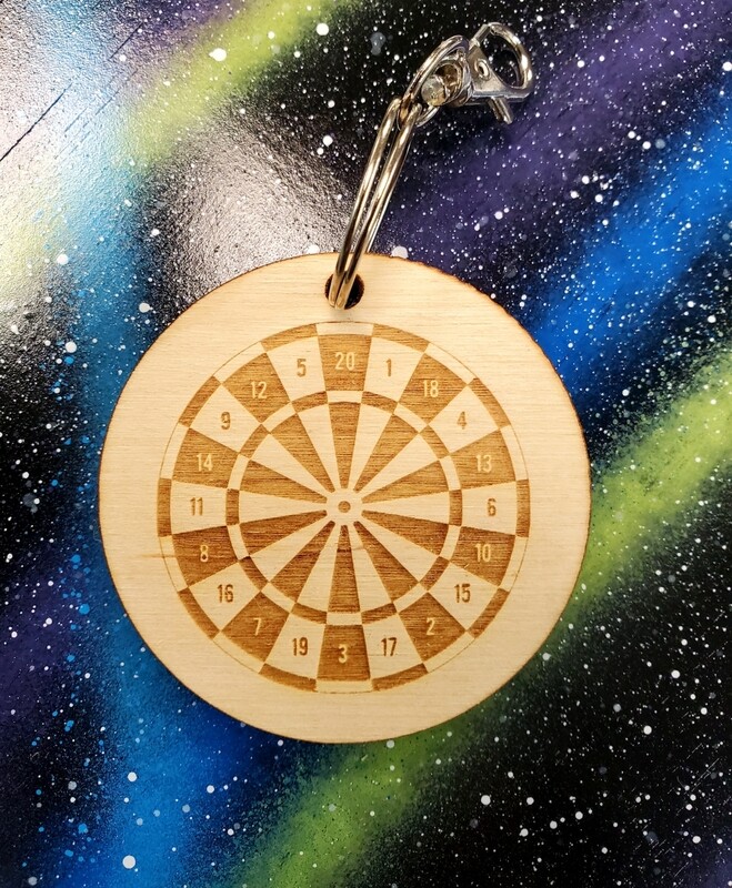 Dart Board Key Chain