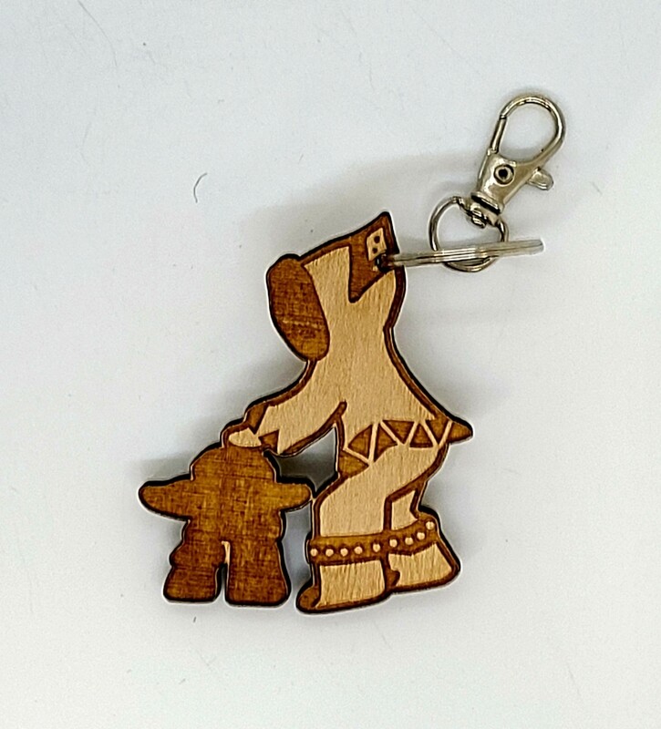 Inuk Building an Inuksuk keychain