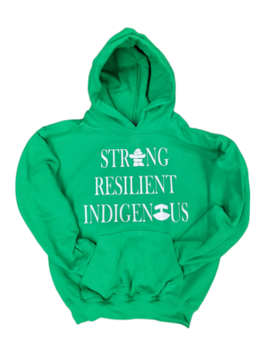 Strong Resilient Indigenous youth Hoodie size small