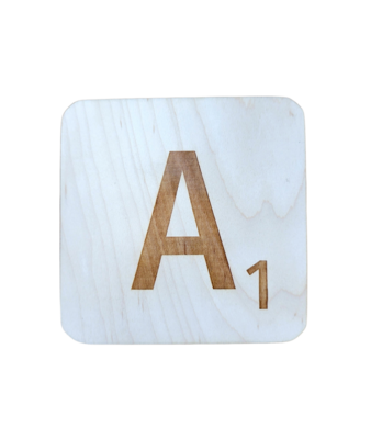 Jumbo Wooden Scrabble Letter Tiles