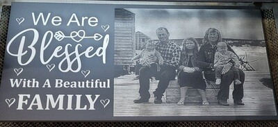 Laser Engraved Tile 12" x 24" - (1" Thick)