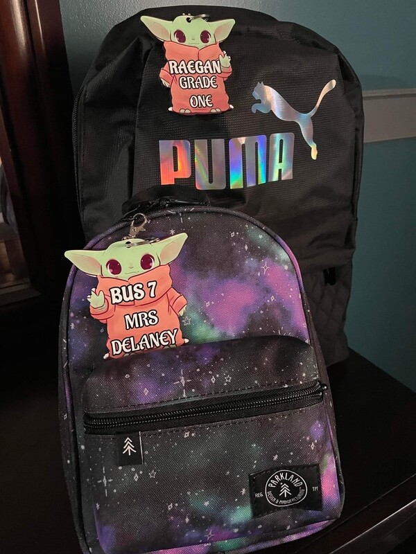 Custom Made Back Pack Tags