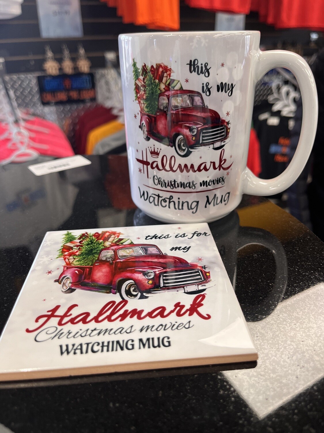 Hallmark movie mug &amp; coaster set