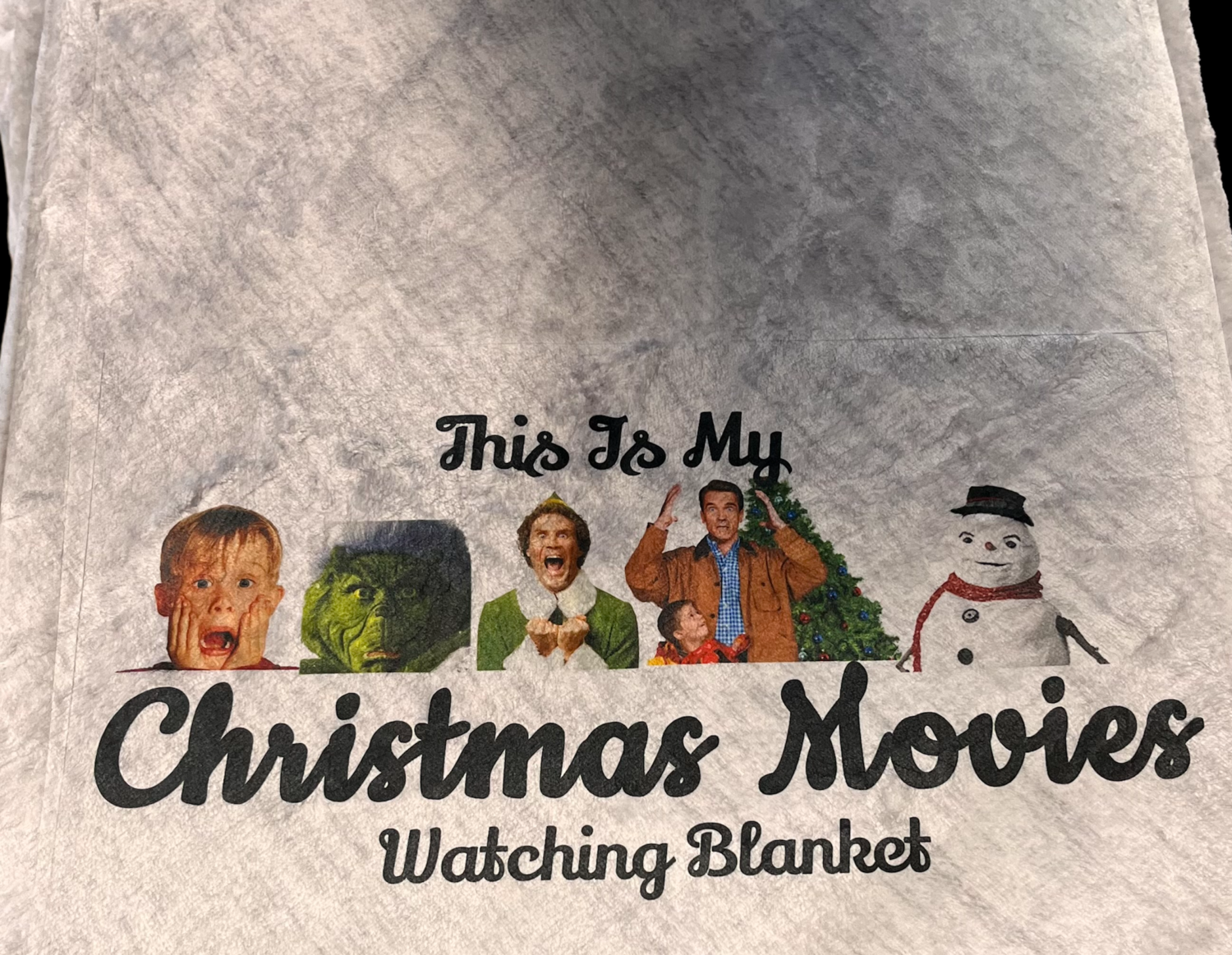 Christmas movie blanket