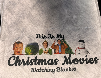 Christmas movie blanket