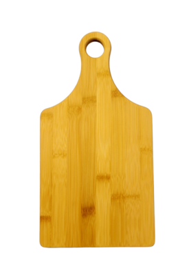 13 1/2" x 7" Bamboo Paddle Shape Cutting Board