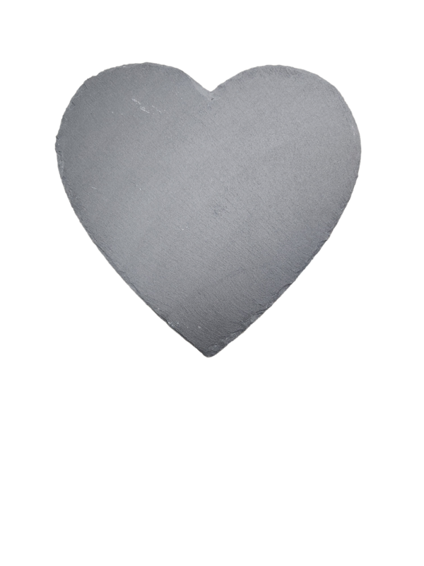 12&quot; Custom Heart Shaped Slate