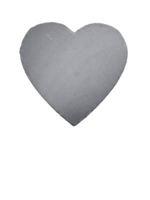 12" Custom Heart Shaped Slate