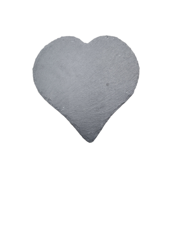 8&quot; Custom Heart Slate