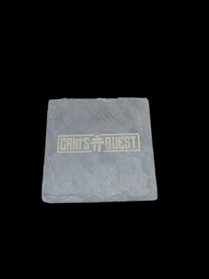 Cains Quest Slate Engraved Coaster
