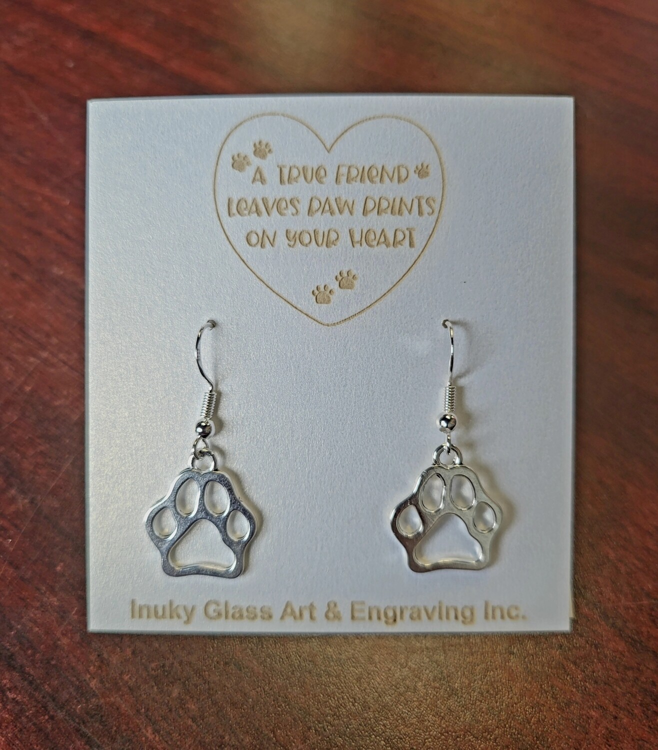 Paw Print Earring