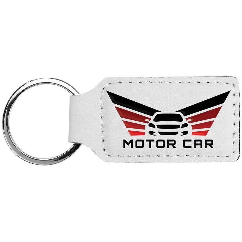 2 3/4&quot; x 1 1/4&quot; Subli-Tru Rectangle Keychain