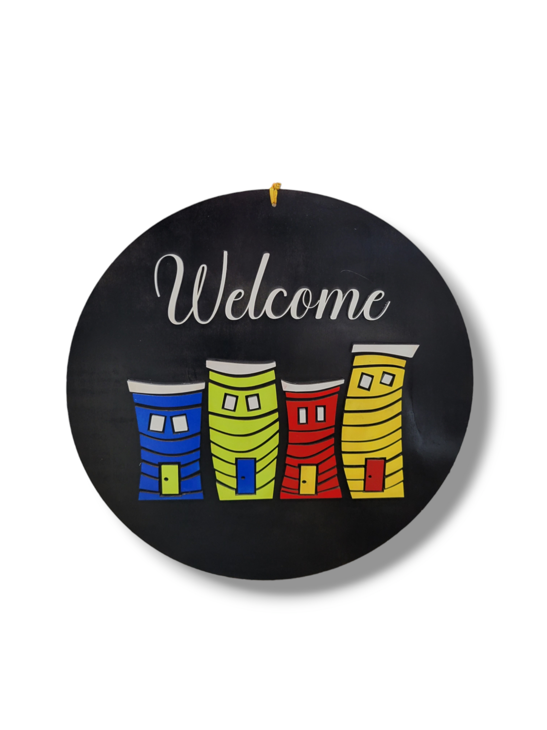 Welcome Jelly Bean Row Sign