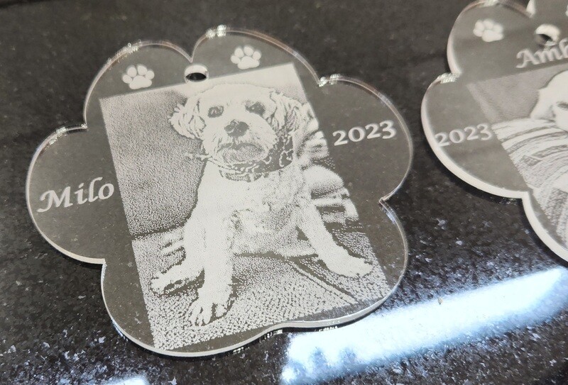 Paw Shaped Photo Ornament