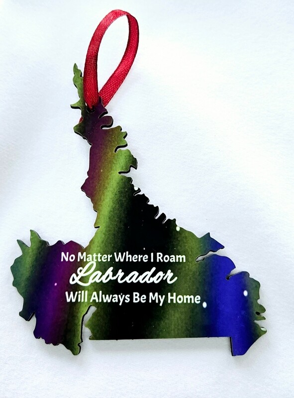 Northern Lights Map Ornament