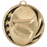 2" Bright Gold Hockey Laserable MidNite Star Medal