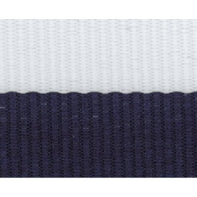 7/8" Navy Blue/White Neck Ribbon with Snap Clip