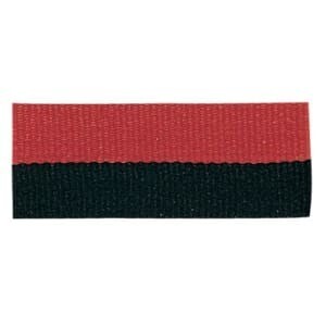 7/8&quot; Black/Red Neck Ribbon with Snap Clip