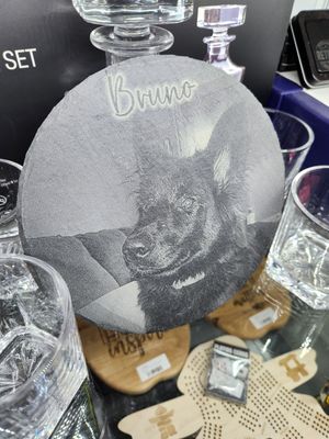 8&quot; Round Custom Slate