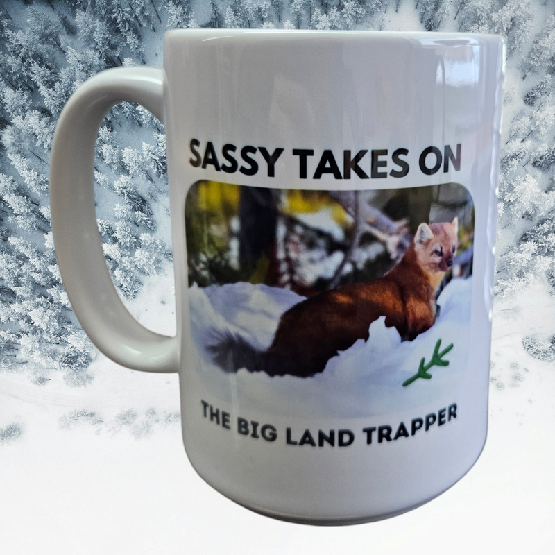 Sassy takes on the Big Land Trapper Mug