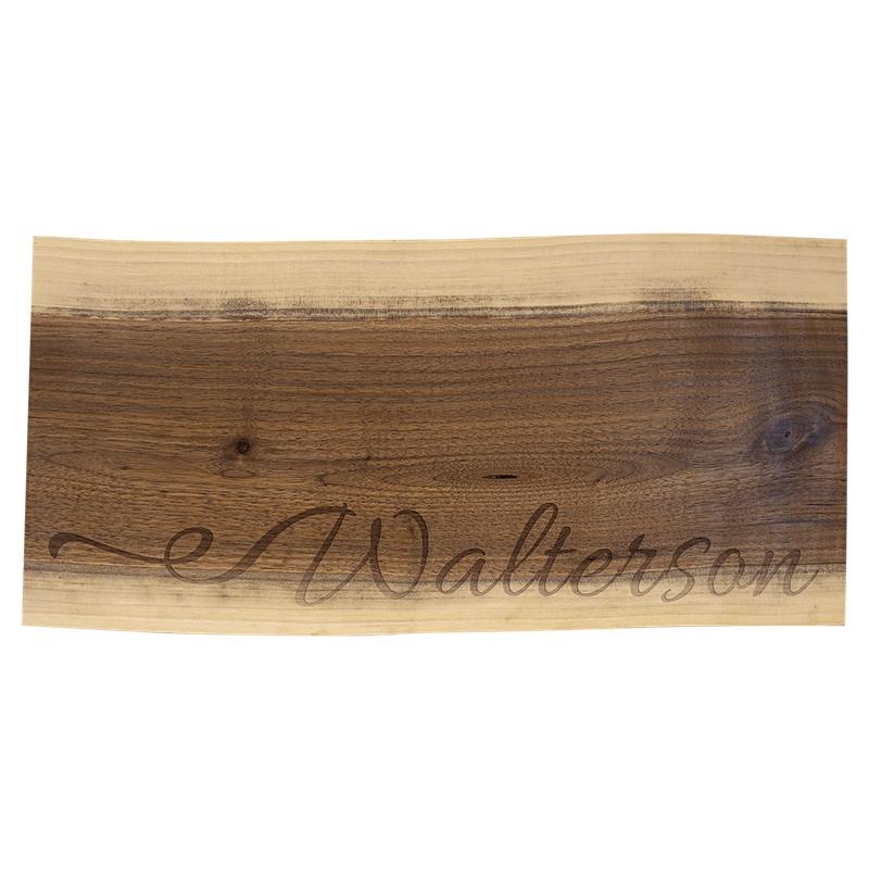 18&quot;x 8&quot; Black Walnut Cutting and Charcuterie Board