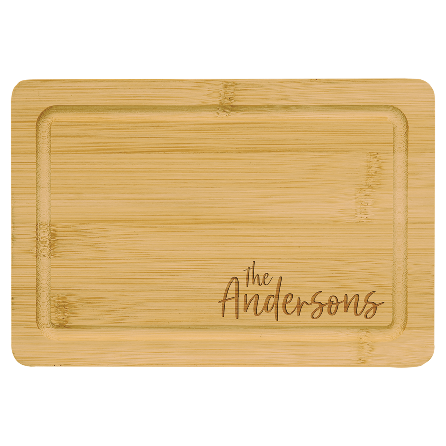 9&quot; x 6&quot; Bamboo Cutting Board with Drip Ring