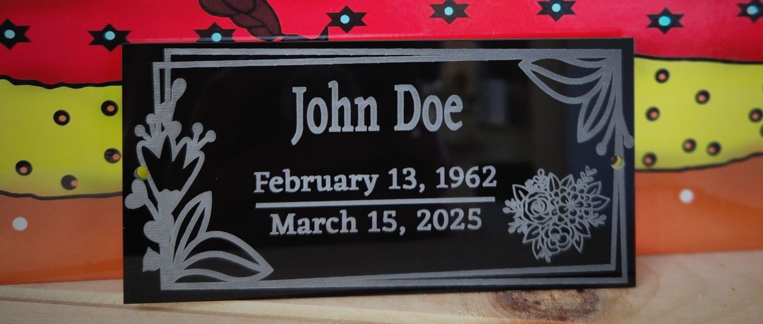 Cross Plaque 2.5&quot; x 5&quot;