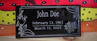 Cross Plaque 2.5&quot; x 5&quot;