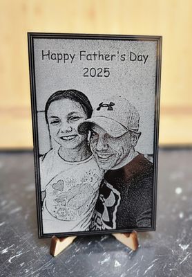 Photo 3&quot; x 5&quot; Custom Engraved w/Stand