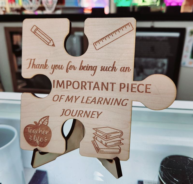 Teacher Puzzle Plaque