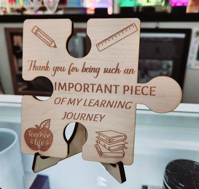 Teacher Puzzle Plaque