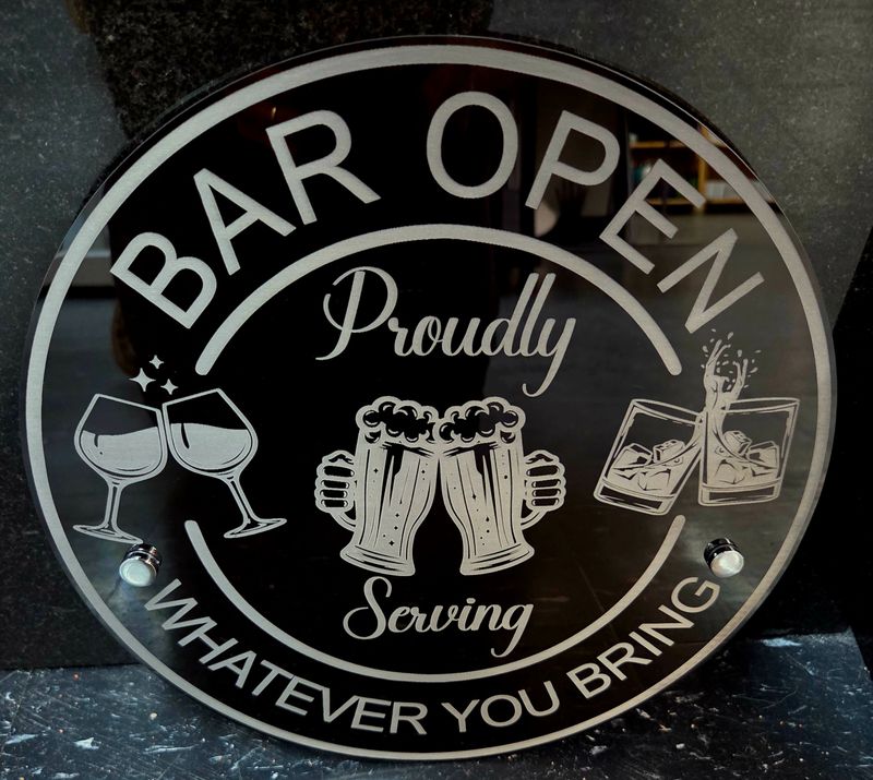 12&quot; Round Bar Sign