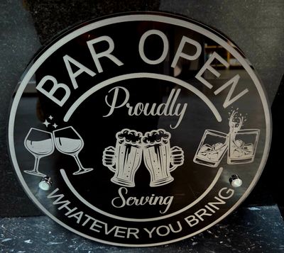 12&quot; Round Bar Sign