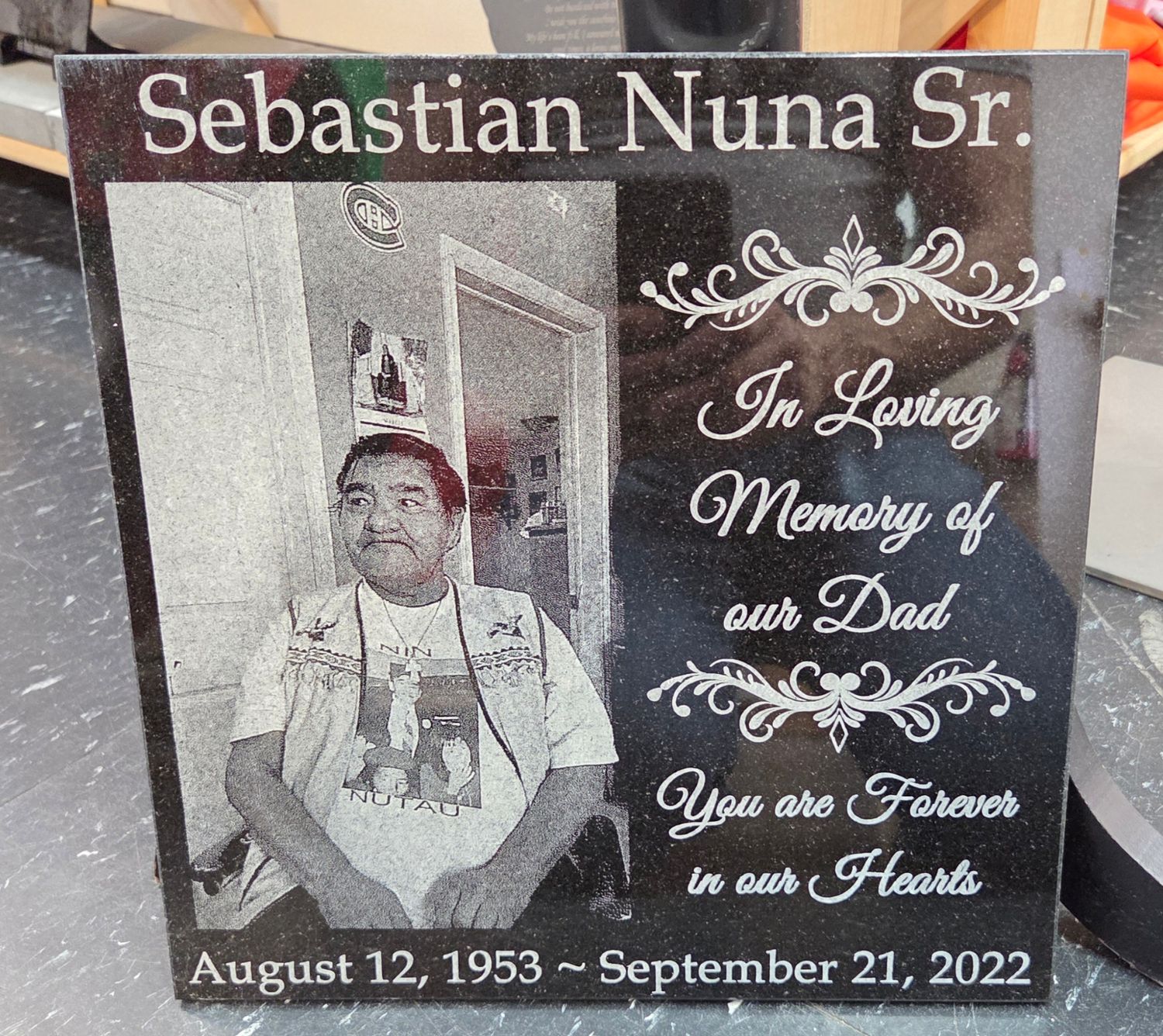 12&quot; x 12&quot; x 3/8&quot; Marble Plaque