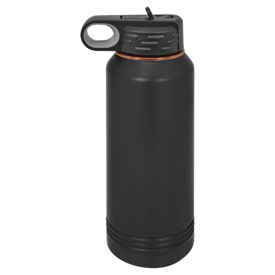 32 oz. Black/Rose Gold ION-Plated Water Bottle