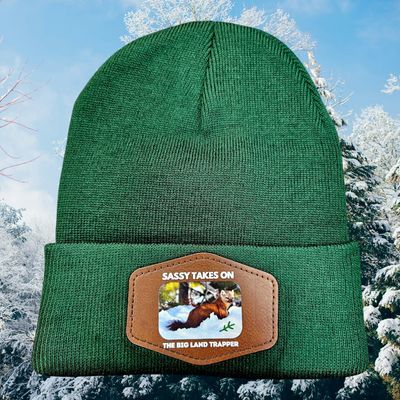 Sassy takes on The Big Land Trapper Beanie