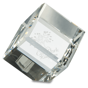 3" x 3" Crystal Cube