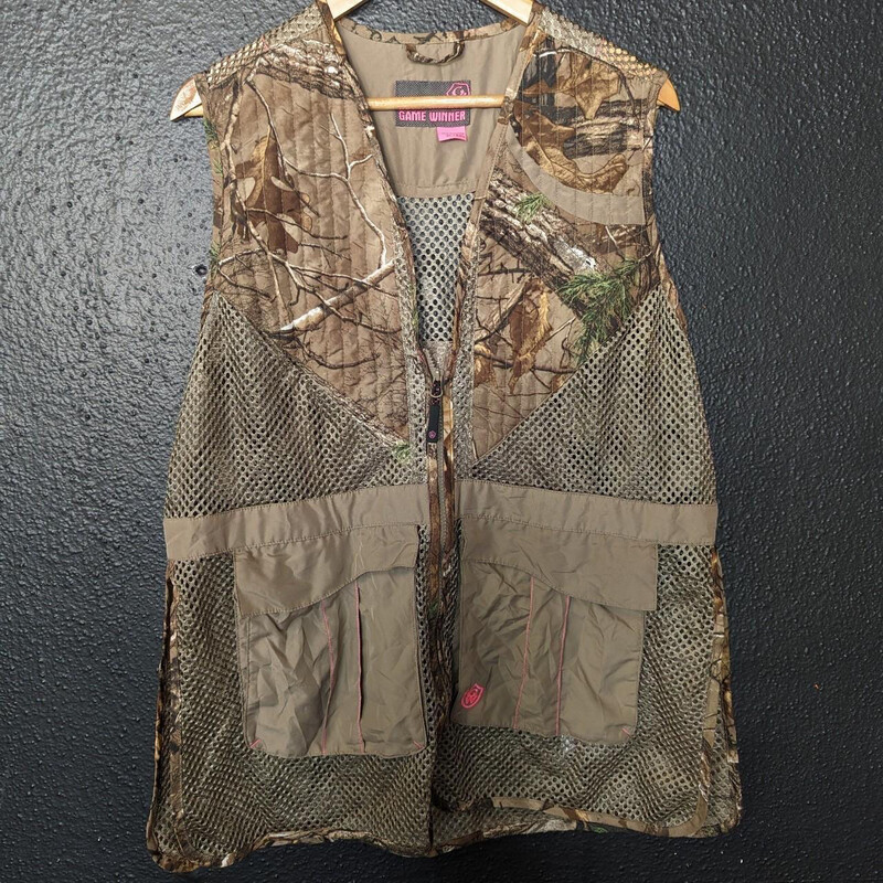 Camouflage Hunter Print Vest Sz XL