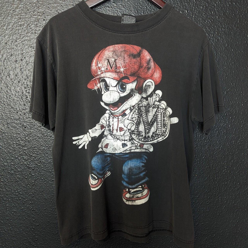 Y2K-style Super Mario T-shirt Sz M