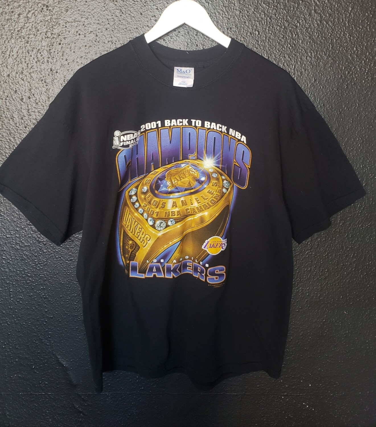 2001 Lakers Championship T-shirt1- sz XL
