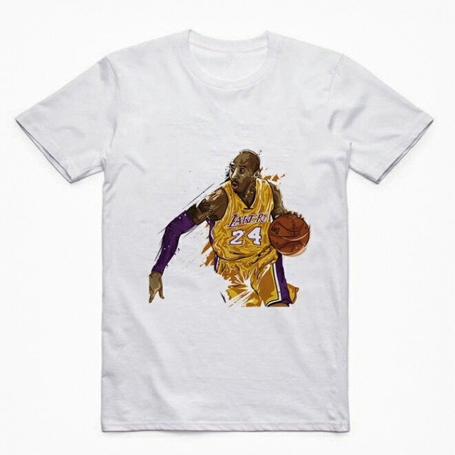 Kobe Bryant T-shirt White Kobe Bryant Merch Apparel