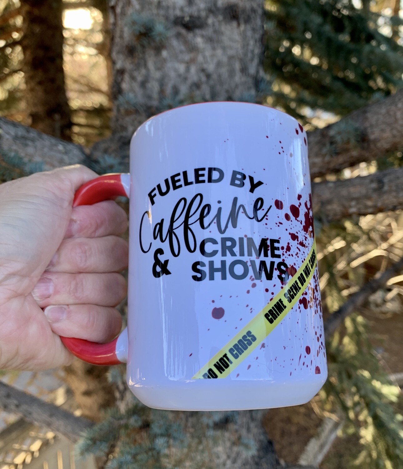 15oz Ceramic Mug - Caffeine & Crime