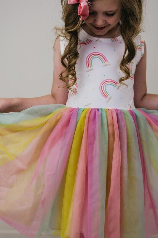 Mila & Rose Rainbow Dreams Tank Tutu Dress