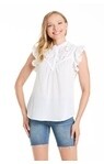 Another Love  White Sleeveless Blouse