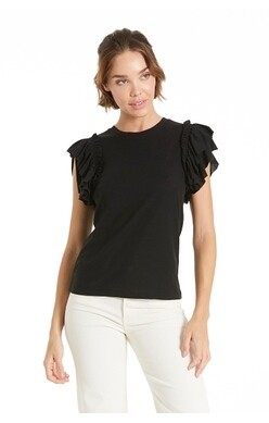 Another Love Sleeveless Top With Ruffle Sleeve