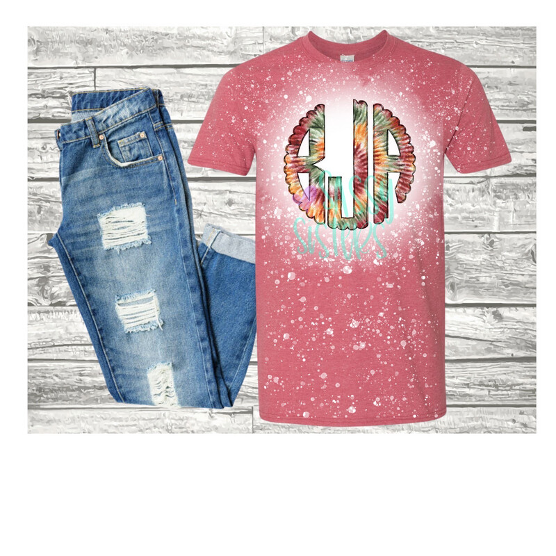 Fall Tie Dye Monogram 