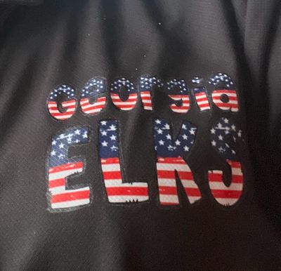 Georgia Elks flag Letters Polo