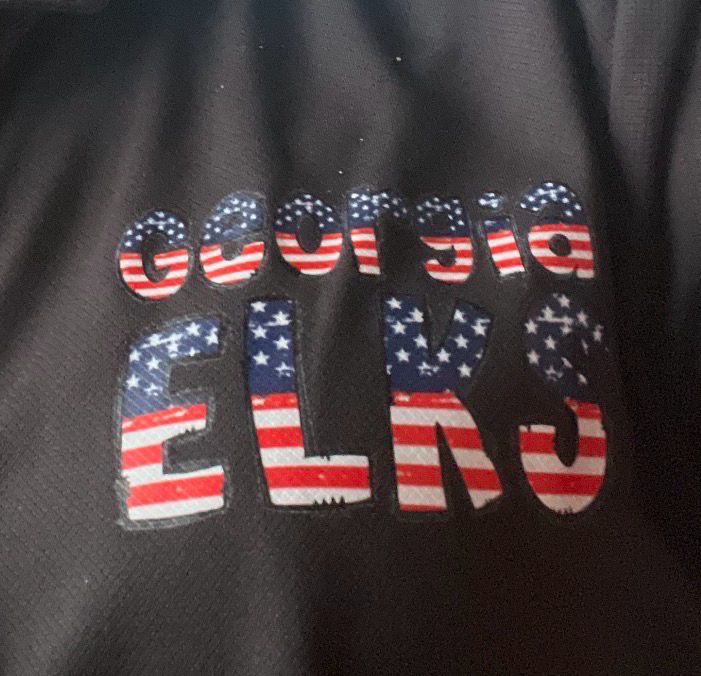 Georgia Elks flag Letters Polo