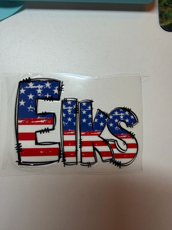 Elks Flag Decal